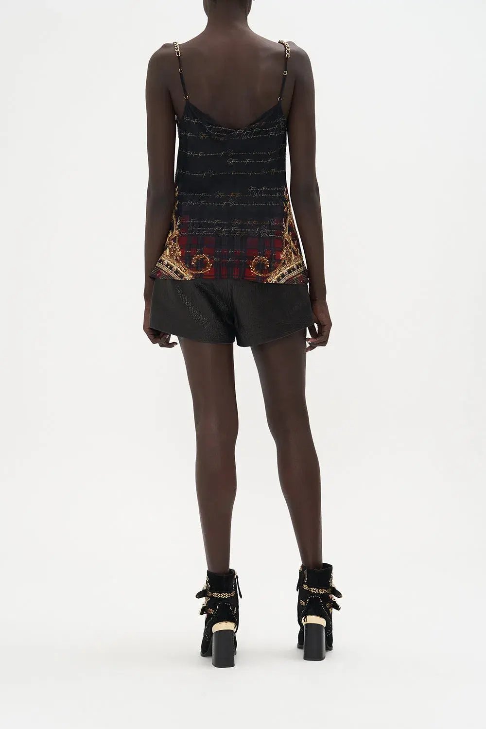 Camilla x Robbie Williams Bias Cami Top Black Print Size XL/Au 16 photo 2