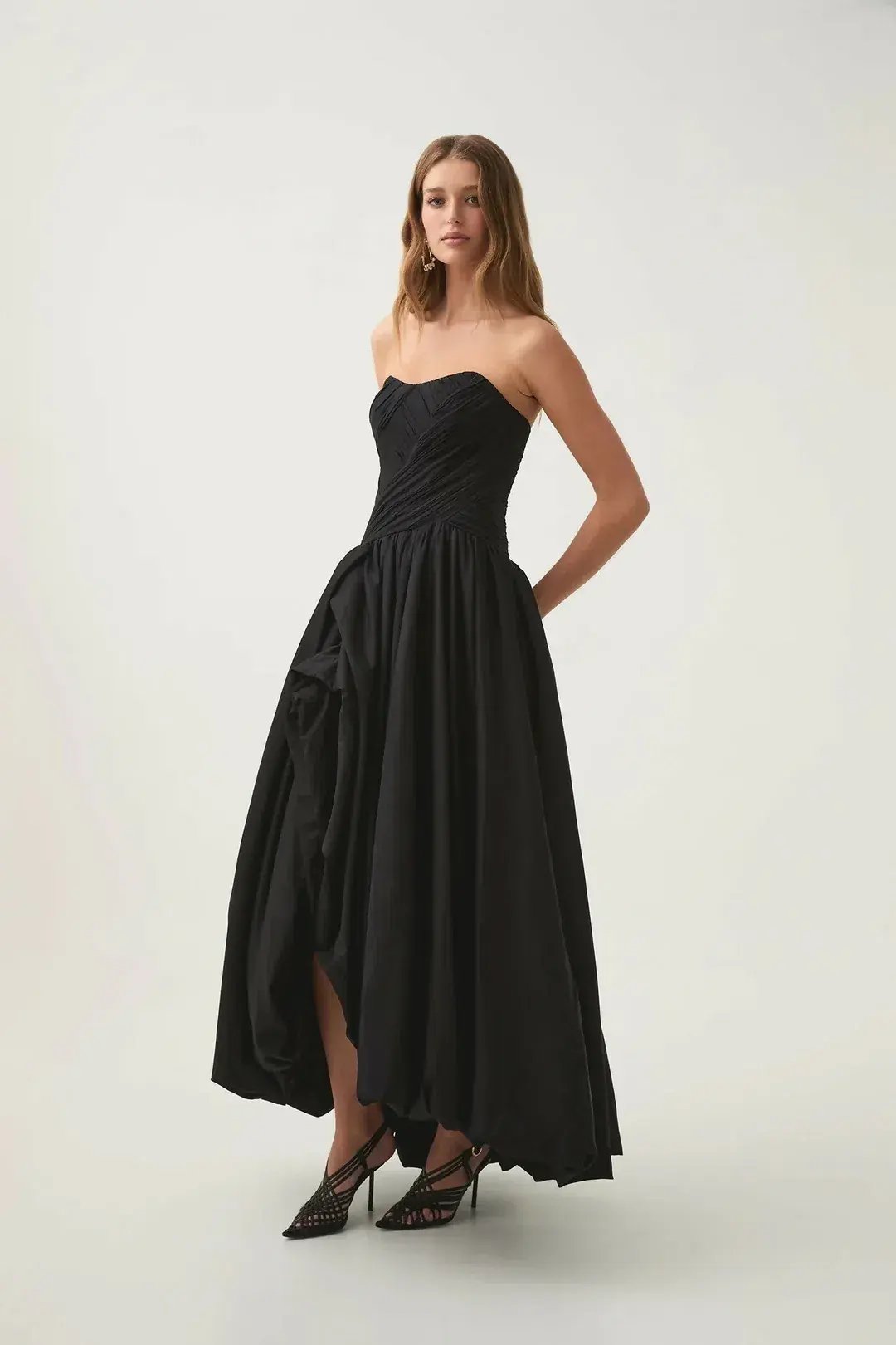 Aje Spatial Maxi Dress Black Size AU 16 photo 3