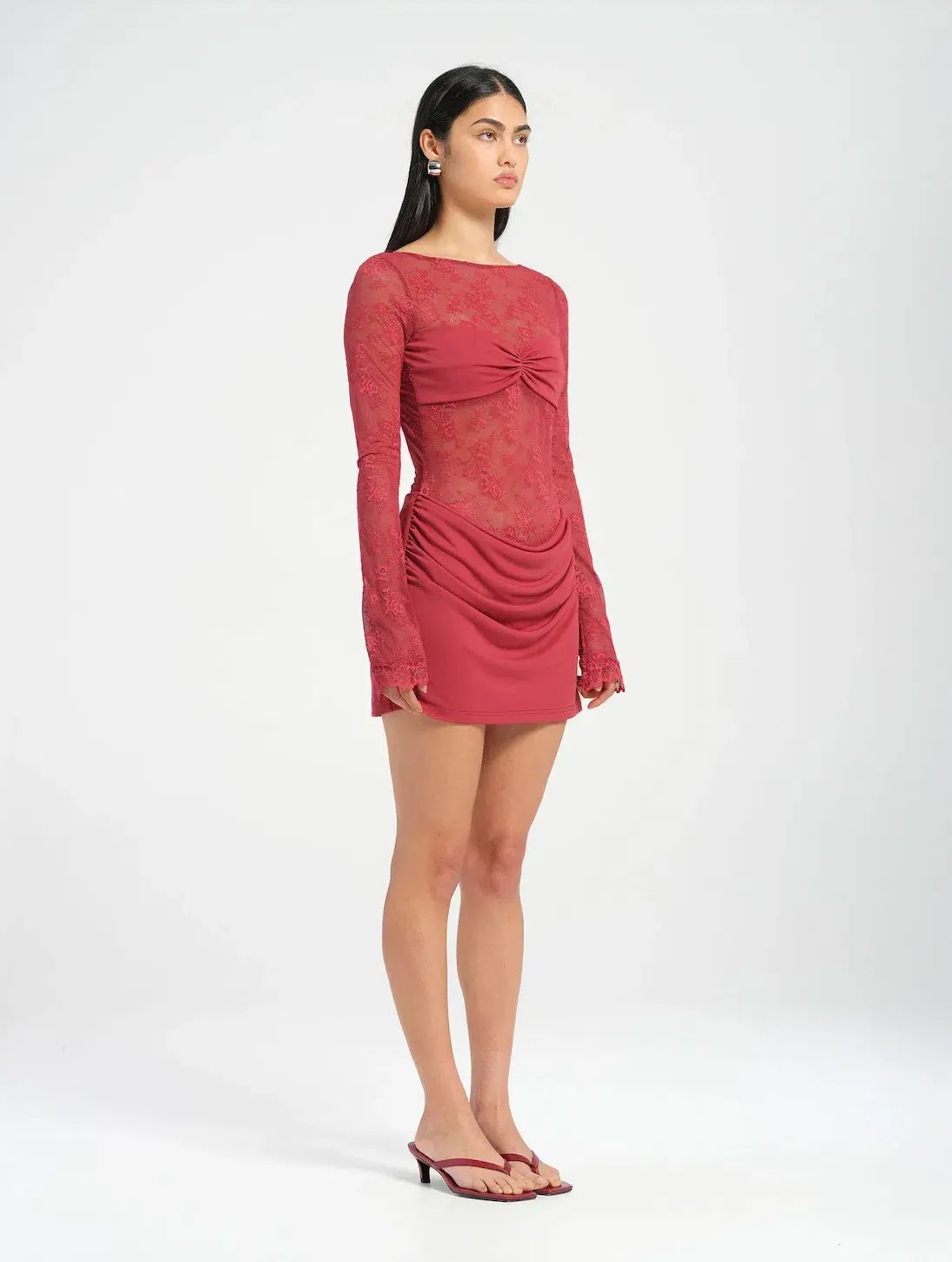Benni Oskar Mini Dress Raspberry Size AU 8 photo 3