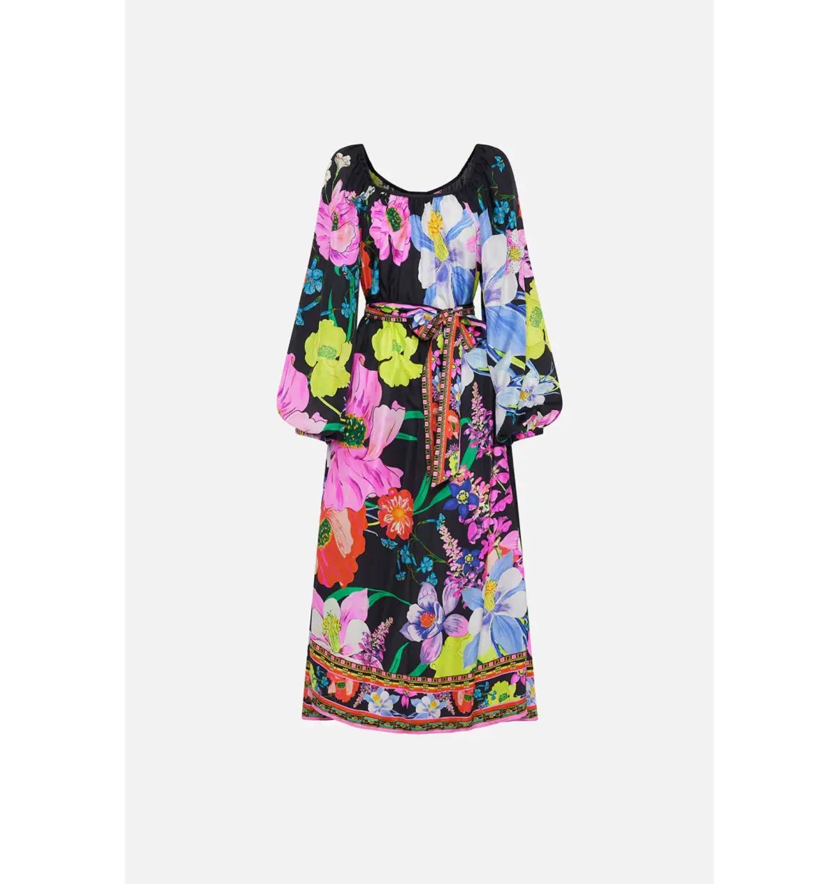 Camilla Gathered Flared Dress Away with the Fairies Print Size Medium / AU 12 photo 6