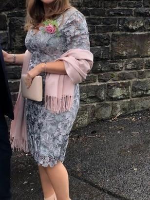Review Lace Dress grey size 10 photo 2