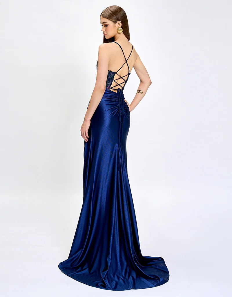 Bariano Nahdia Beaded Sequin Gown photo 3
