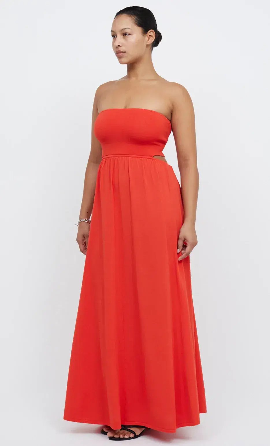 Bec & Bridge Miranda Knit Dress Fire Orange Size 8 photo 3