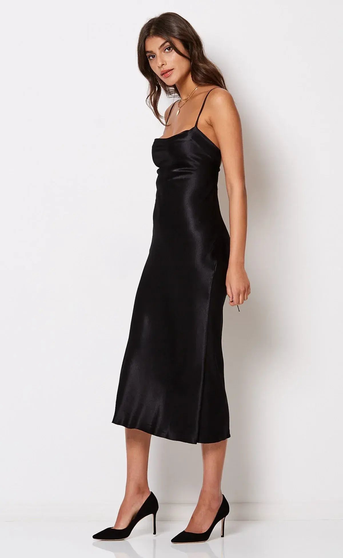Bec & Bridge Kaia Cowl Dress Black Size 12 photo 2