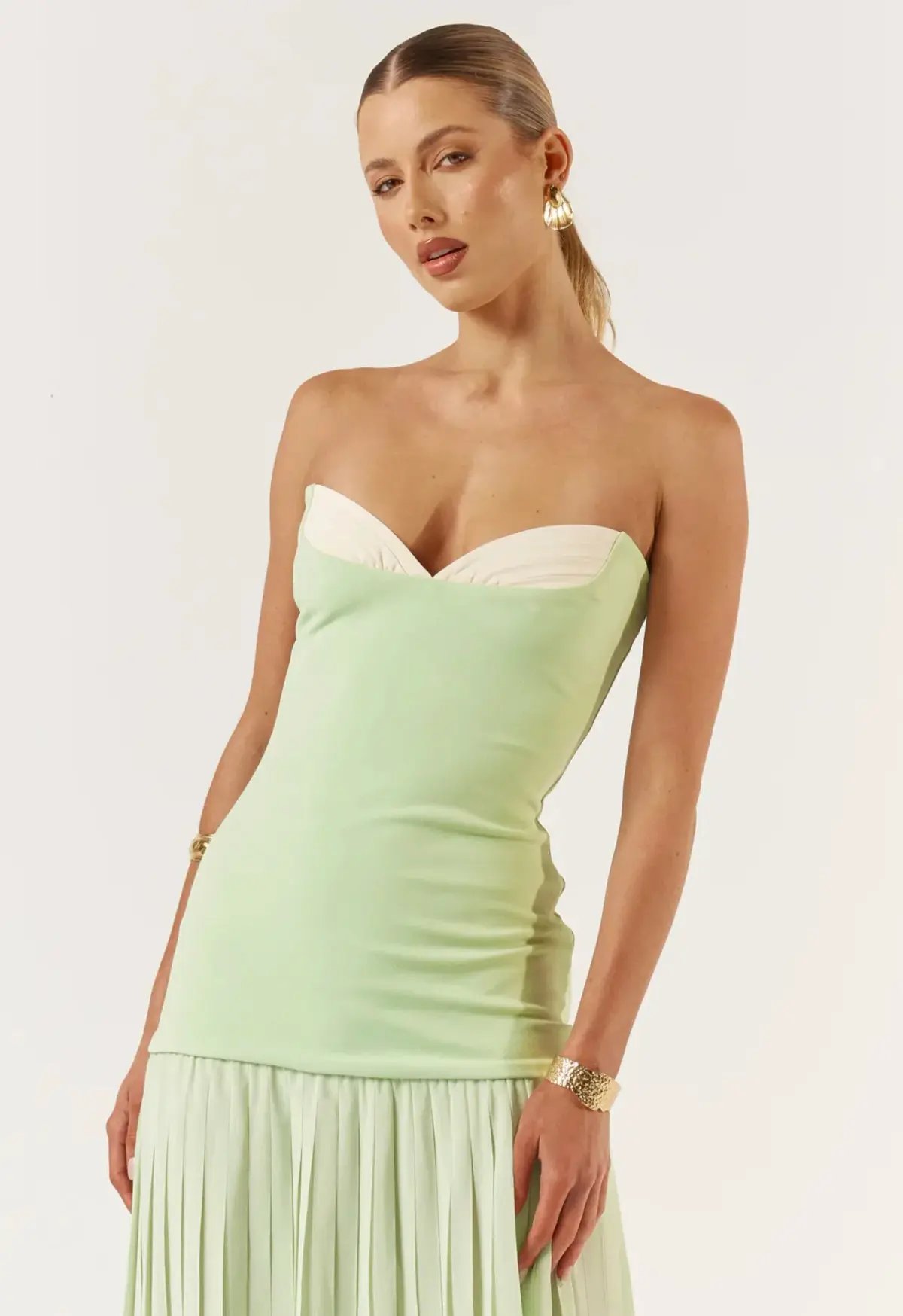 She is Olla Nicolette Maxi Dress Green Size XS/Au 6 photo 4