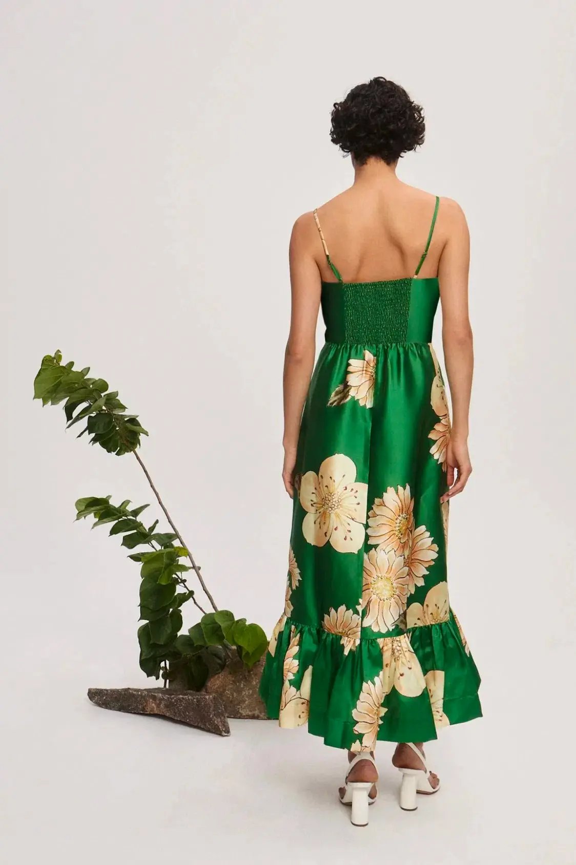 Alemais Sage Midi Dress Green Size 8 photo 3