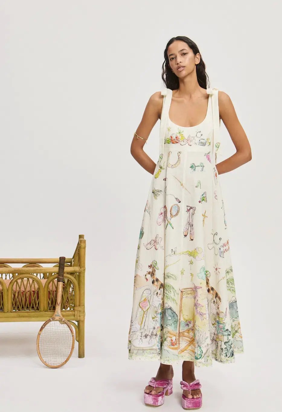 Alemais Anouk Ballet Sundress Print Size AU 8 photo 2