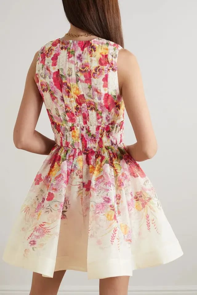 Zimmermann Wonderland V Neck Mini Dress Floral Size 0 / AU 8 photo 2