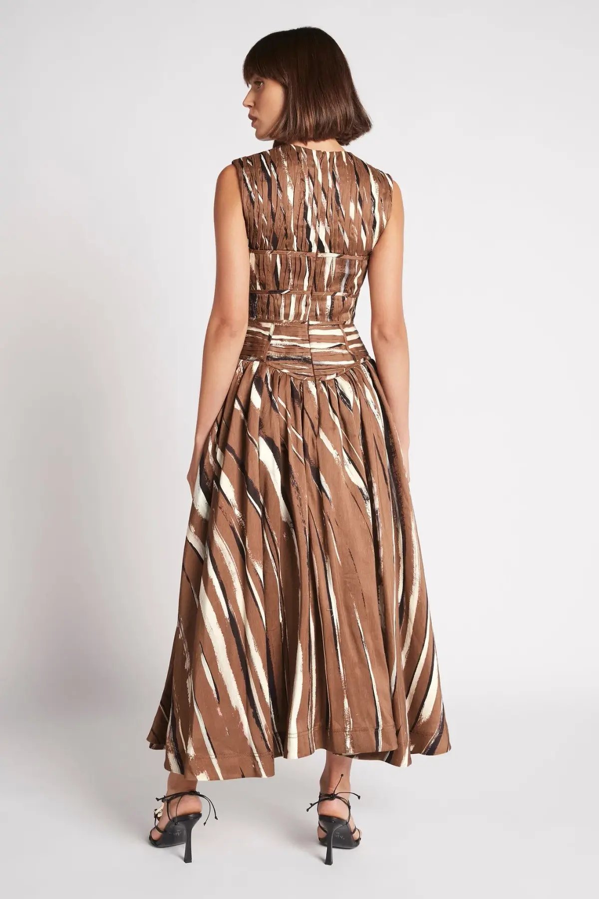 Aje Gabrielle Midi Dress Brown Size 6 / XS photo 3