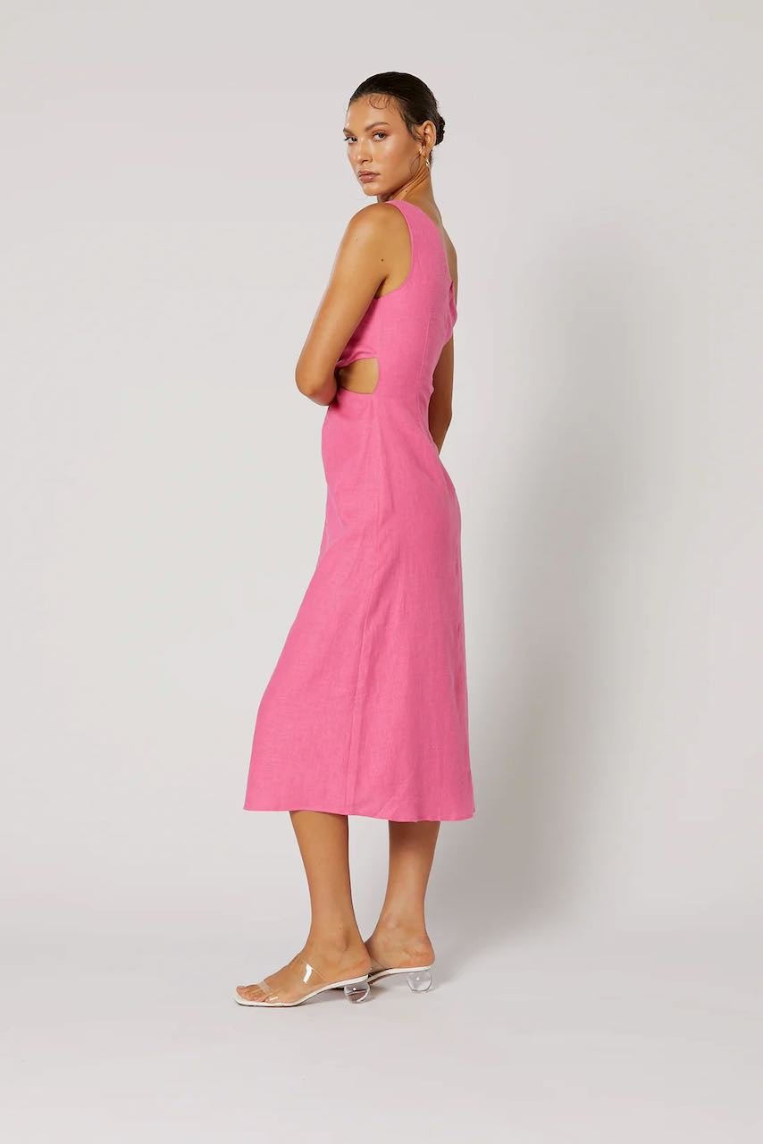 WINONA SIESTA GATHERED DRESS - PINK photo 3