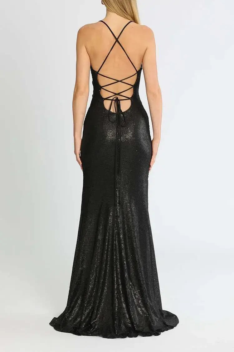 Tania Olsen India Gown Black Size 10 photo 3
