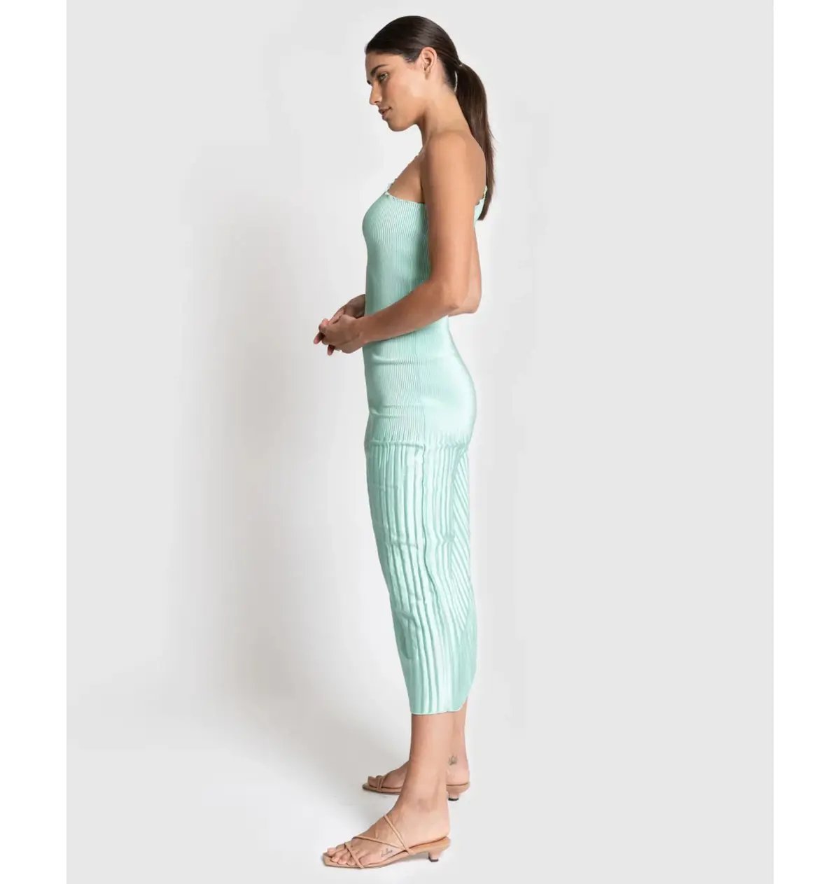 L'Idee Soiree One Shoulder Gown in Spearmint Size S / AU 8 photo 3