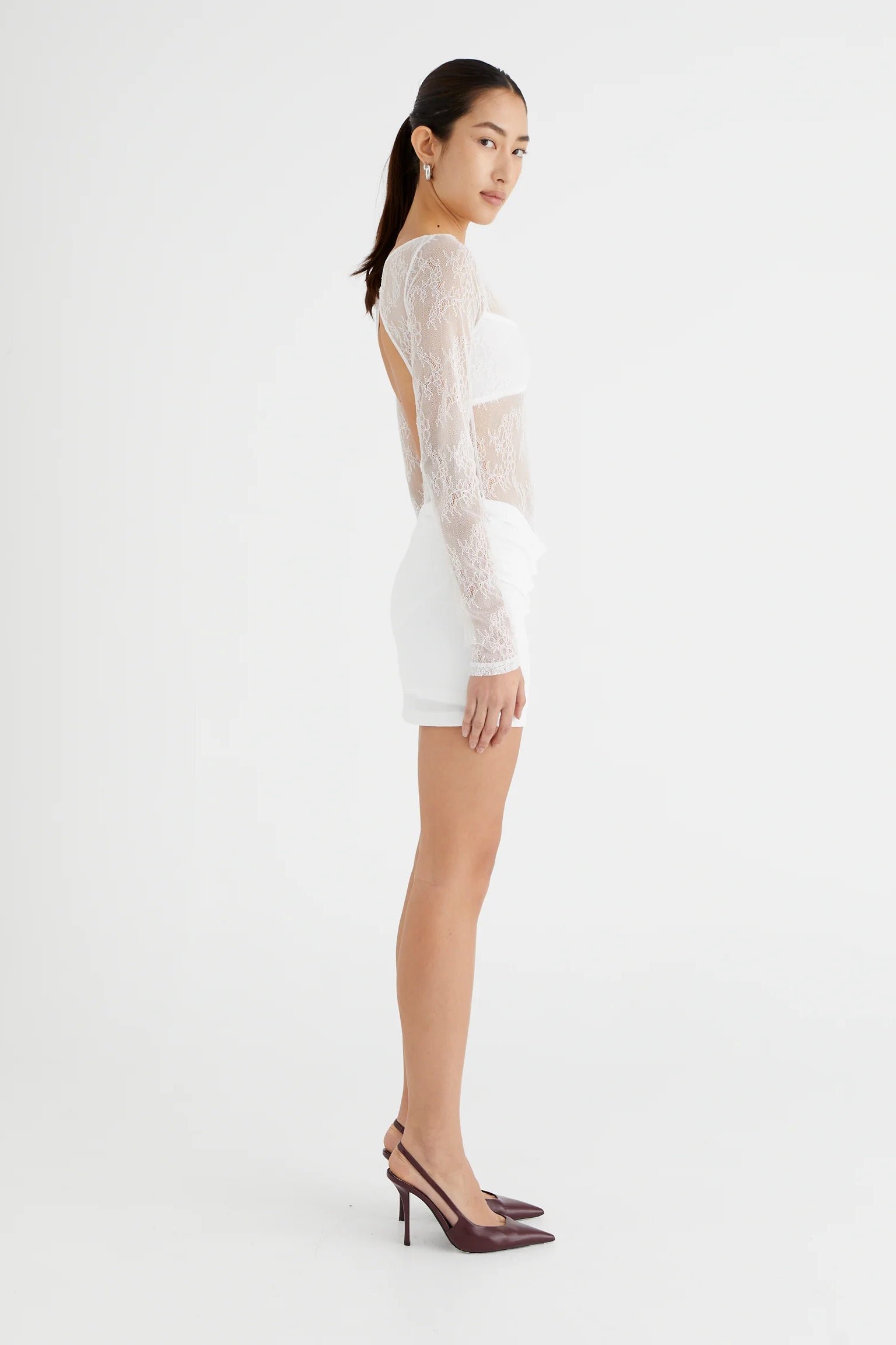 BENNI YANA MINI DRESS - WHITE photo 4