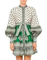 Zimmermann Amari Mini Dress Multi Print Size 10 photo 2