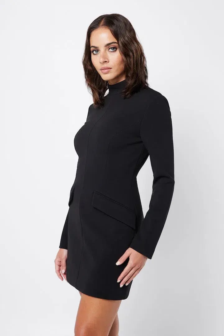 Mossman Vice Versa Mini Dress Black Size 12 photo 2