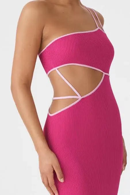 San Sloane Nathalya Midi Dress Pink Size 6 / XS photo 2