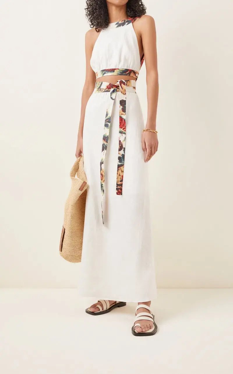 Sir the Label Ambroise Open Back Gown White Size 0 / AU 6 photo 2