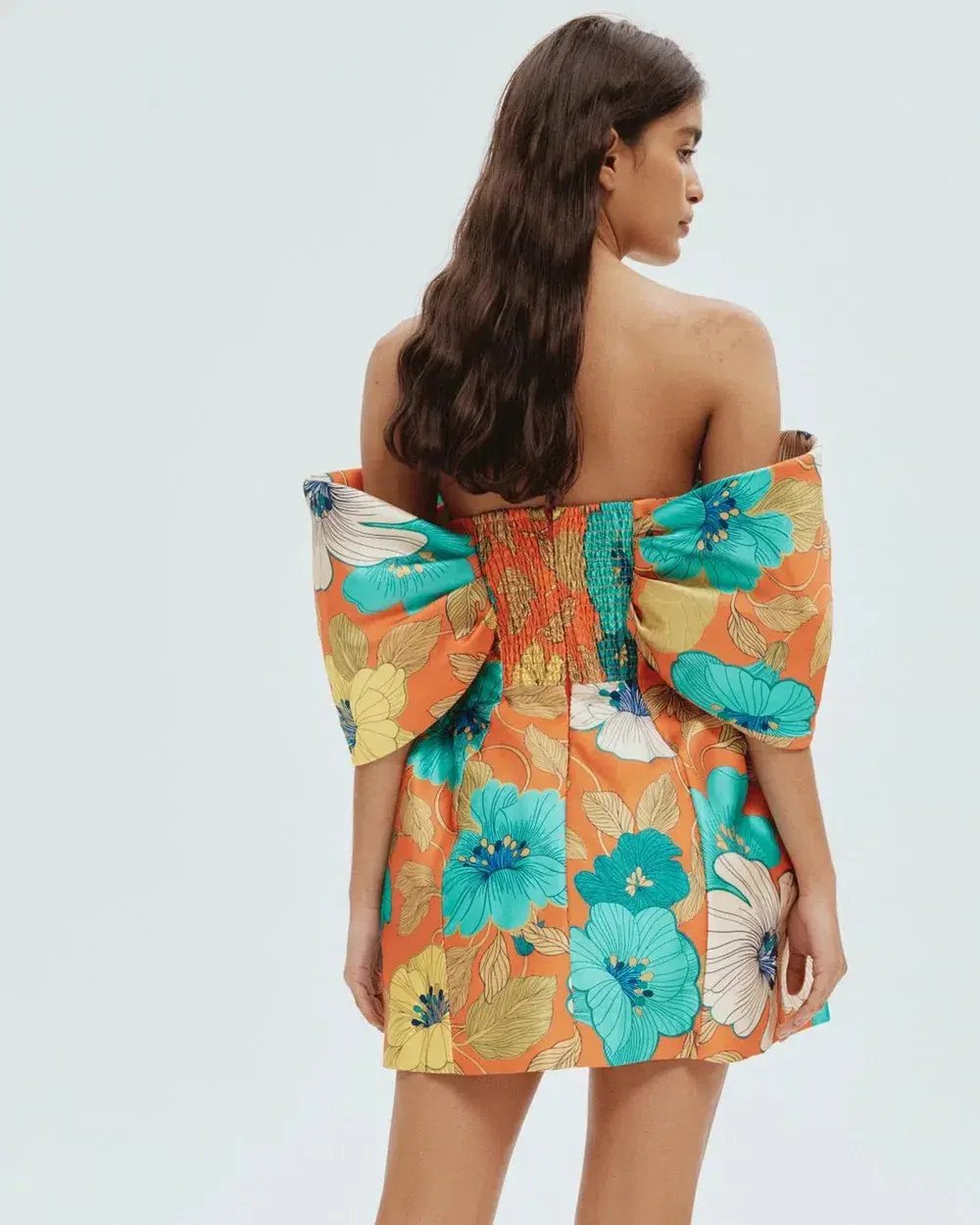 Alemais Piato Sculpt Mini Dress Floral Size 10 photo 3
