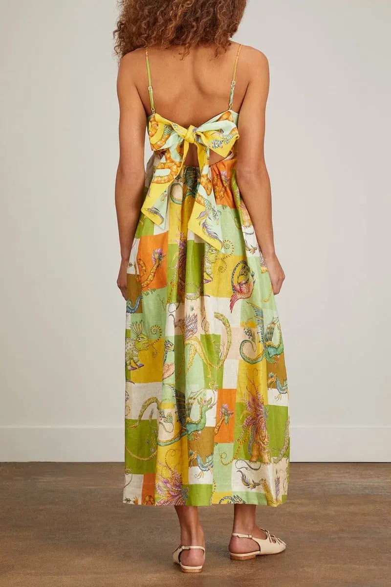 Alemais Jerome Midi Dress Multi Size 12 photo 2