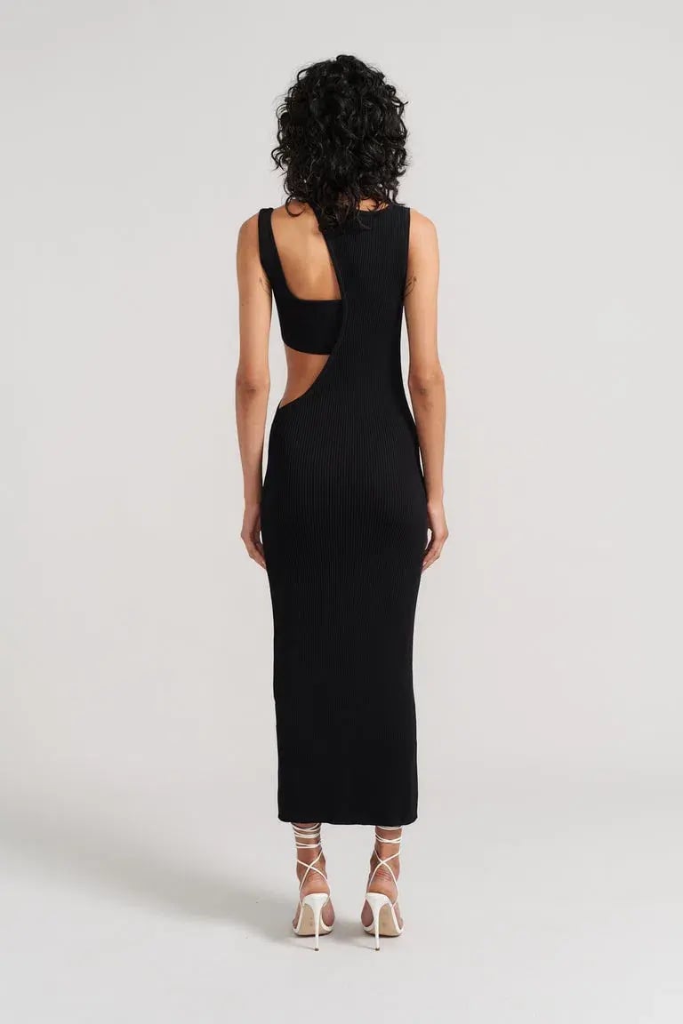 Henne Olympia Dress Black Size 8 photo 3
