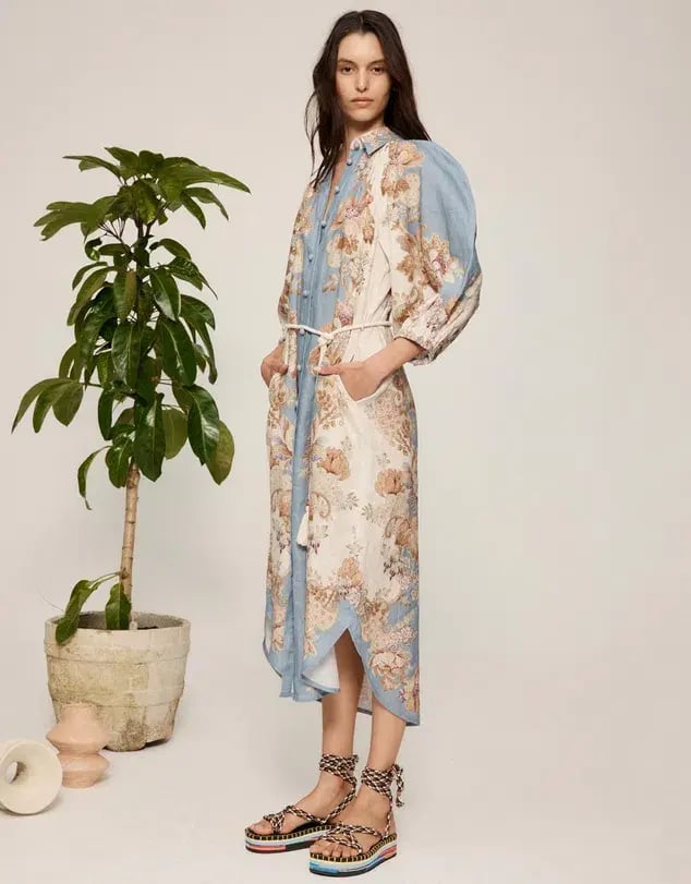 Alemais Blythe Shirtdress Print Size AU 14 photo 2