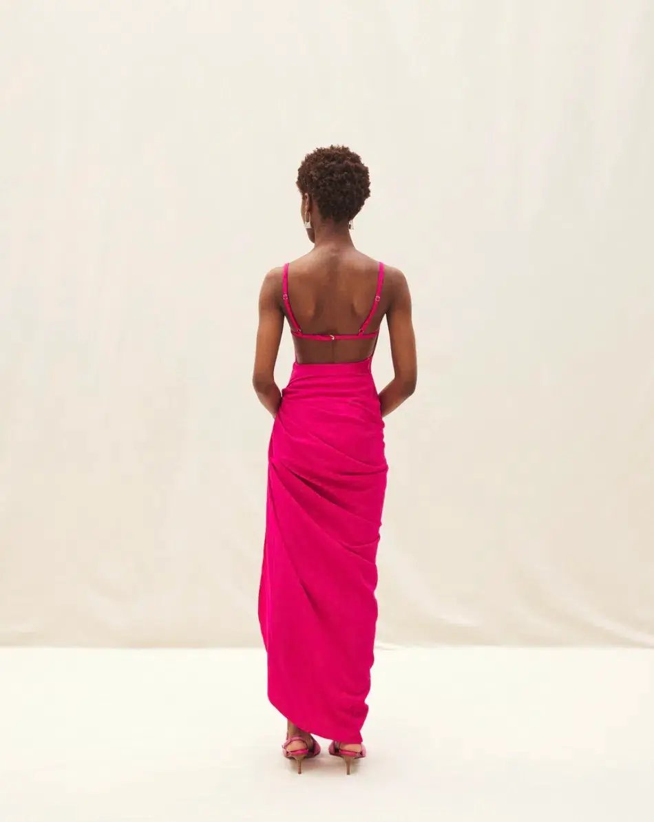 Jacquemus La Robe Saudade Longue Maxi Pink Size AU 4 photo 3