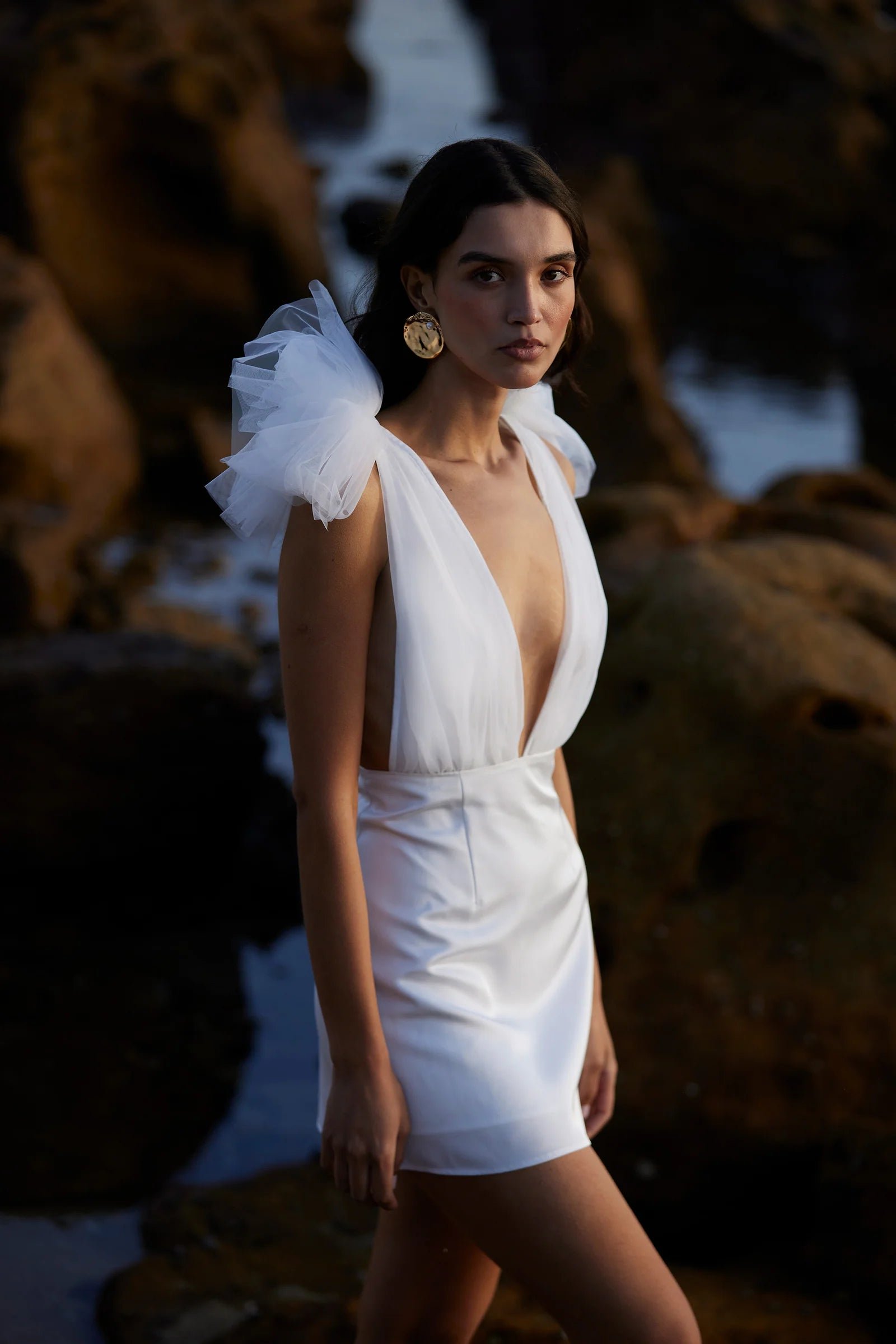 SONYA COMO MINI DRESS - WHITE photo 4