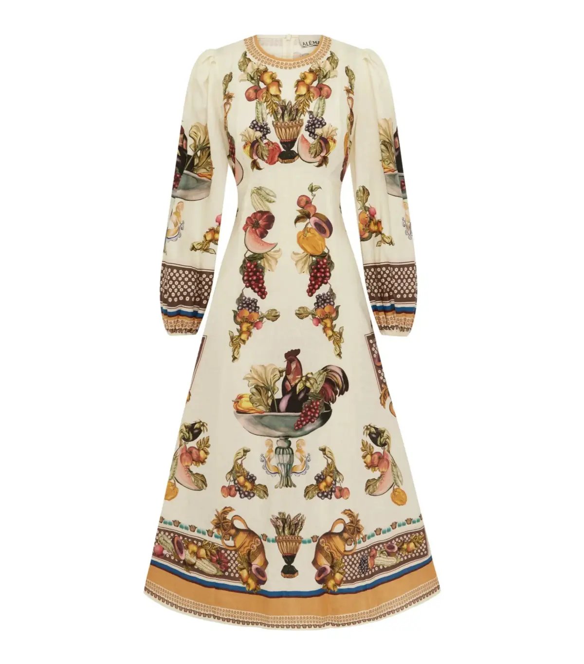 Alemais Mercado Midi Dress Print Size AU 10 photo 4