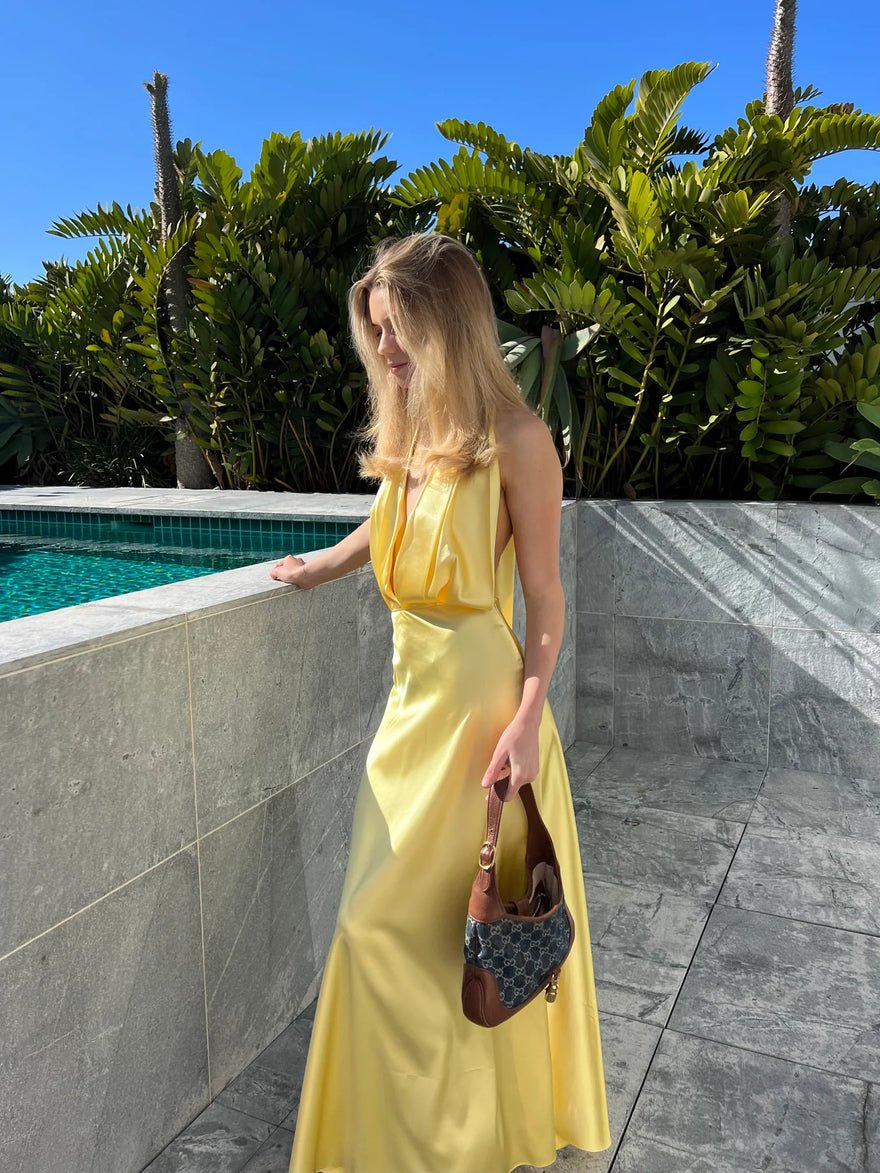 YLD Design Halter Maxi - Lemon photo 2