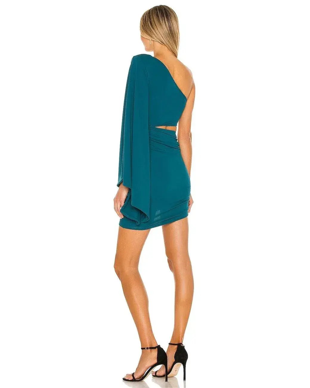Michael Costello Alessia Dress in Teal Green Size XS photo 4