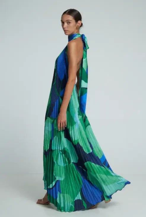 L'Idee Opera Gown Capri Green Size 6 photo 2