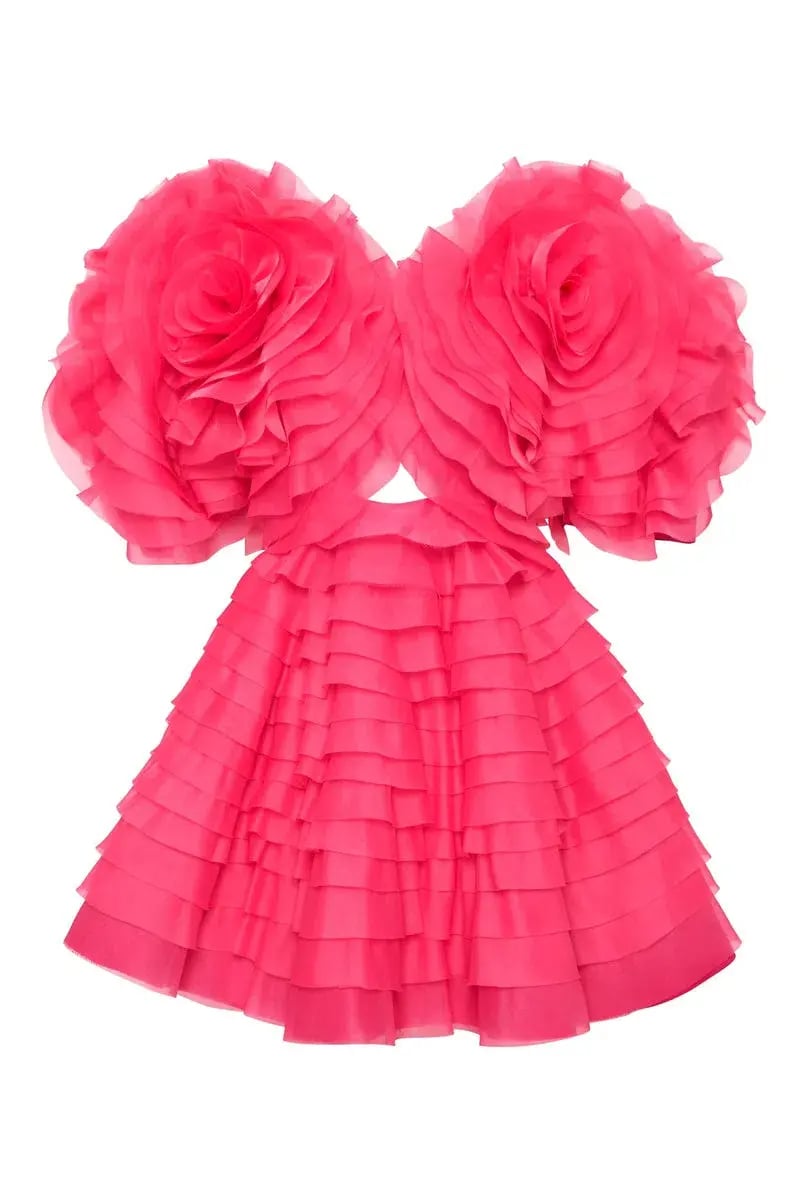 Aje Amour Ruffle Mini Dress Pink Size 8 / S photo 4