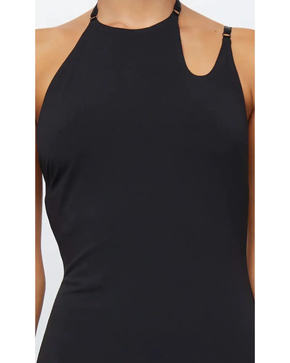 Bec & Bridge Zadie Asymmetric High Neck Maxi Dress In Black Size AU 8 photo 3