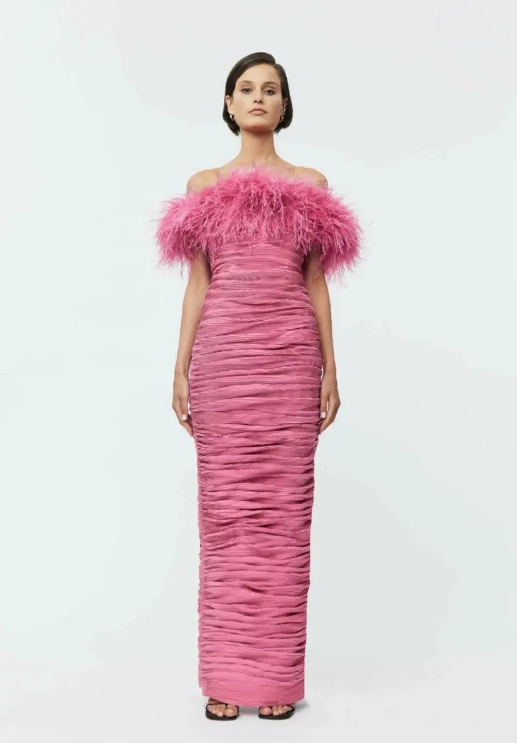 Rachel Gilbert Zion Midi Dress in Pink Size 4 / AU 14 photo 2