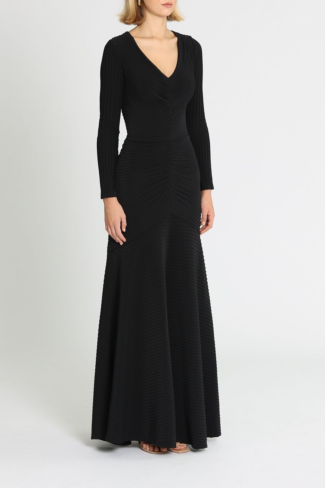 Elias Long Sleeve Pintuck Gown photo 2