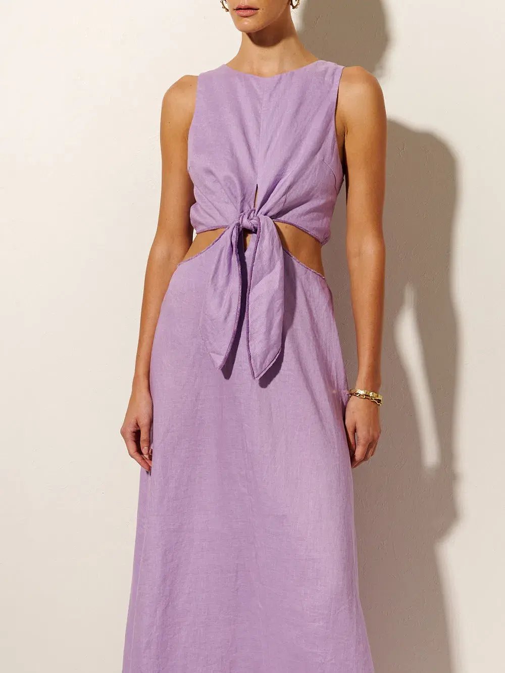 Kivari Ellie Cut Out Maxi Dress Lilac Size 16 photo 4