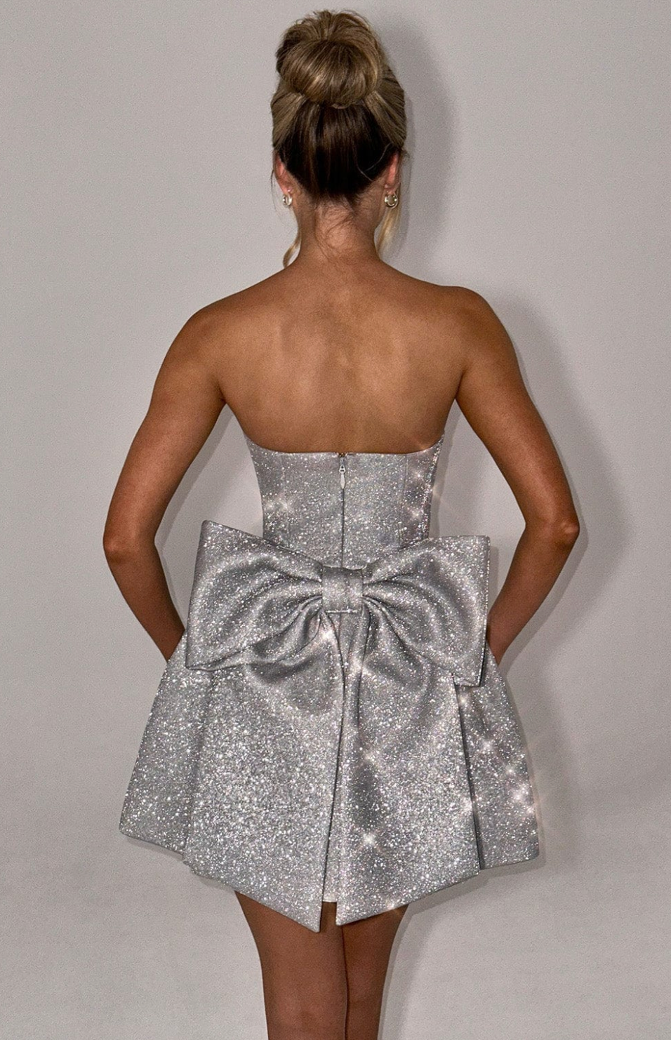 ALICE MINI DRESS SILVER photo 2
