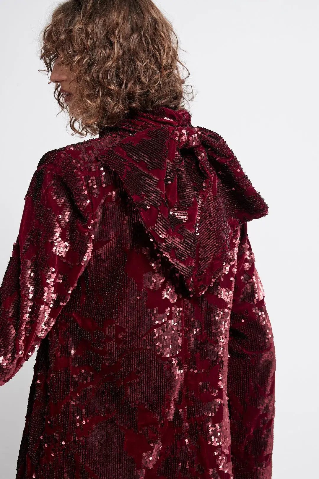 Aje Rebellion Embellished Velvet Mini Dress Burgundy Size 8 / S photo 2