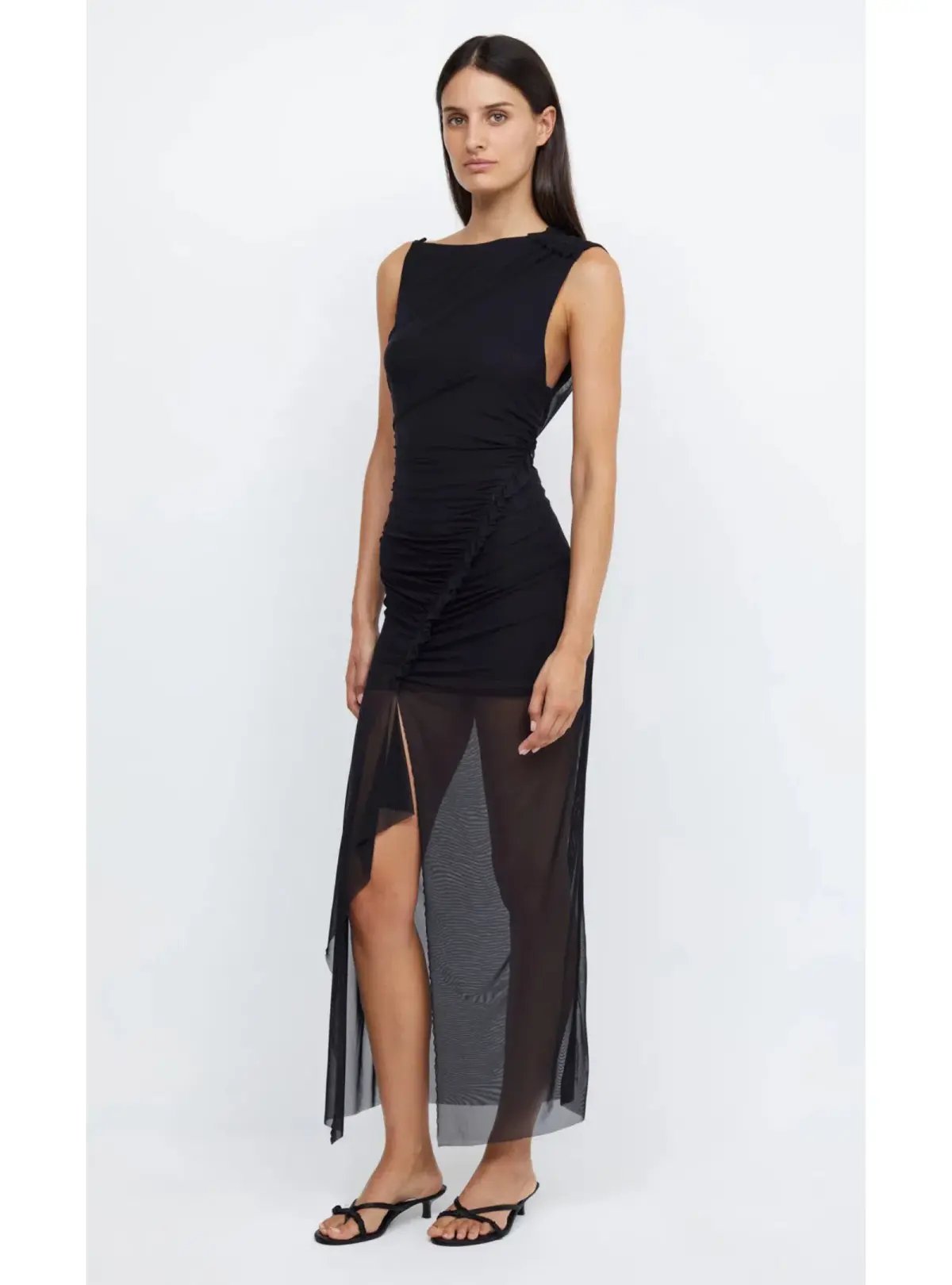 Bec & Bridge - The Julien Asym Maxi Dress Black - Size AU 6 photo 2