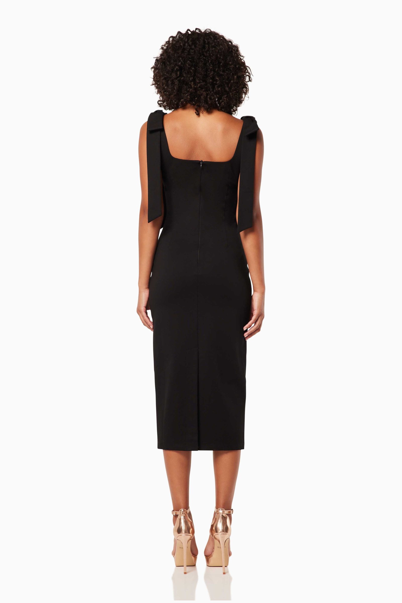 ELLIATT INFLUENTIAL DRESS - BLACK photo 4