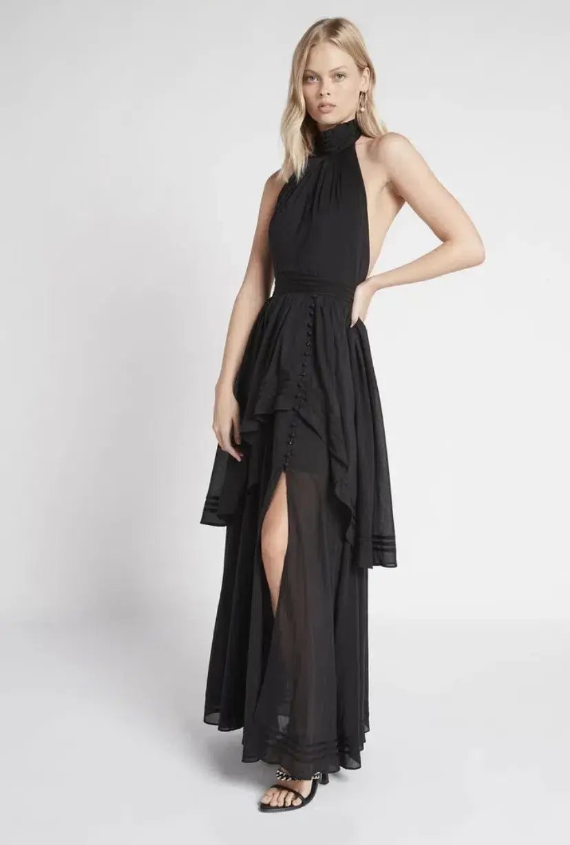 Aje Bungalow Sienna Dress Black Size 6 photo 2