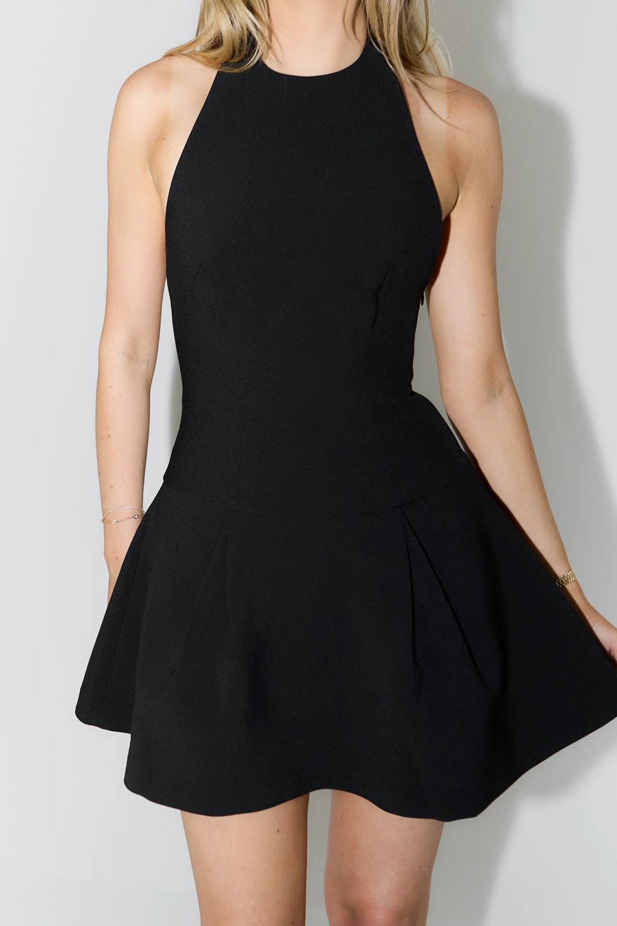 Odd Muse The Ultimate Muse Dropped Hem Mini Dress - Black photo 3