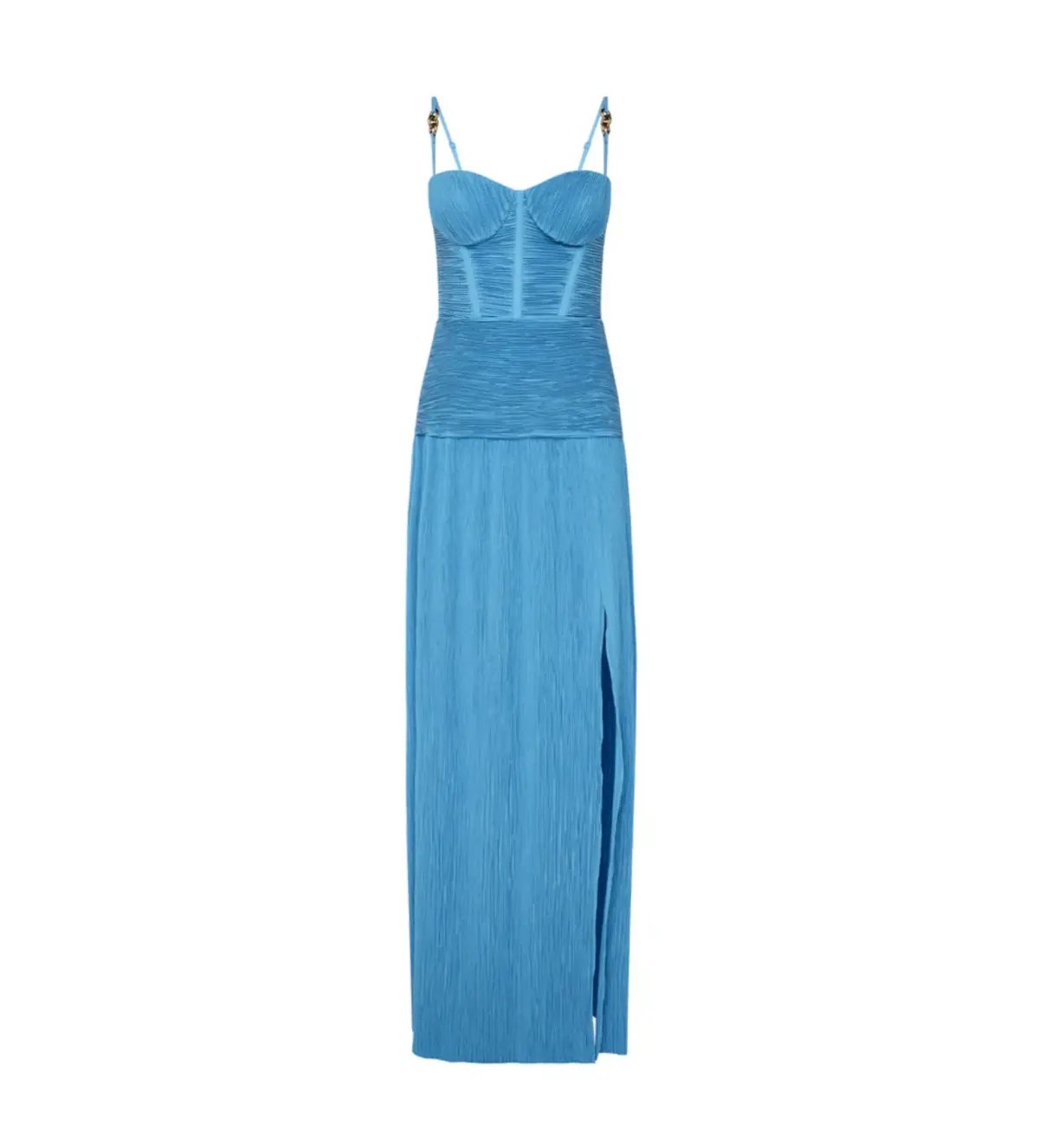 Manning Cartell Double Time Pleat Dress Cerulean Blue Size AU 10 photo 7