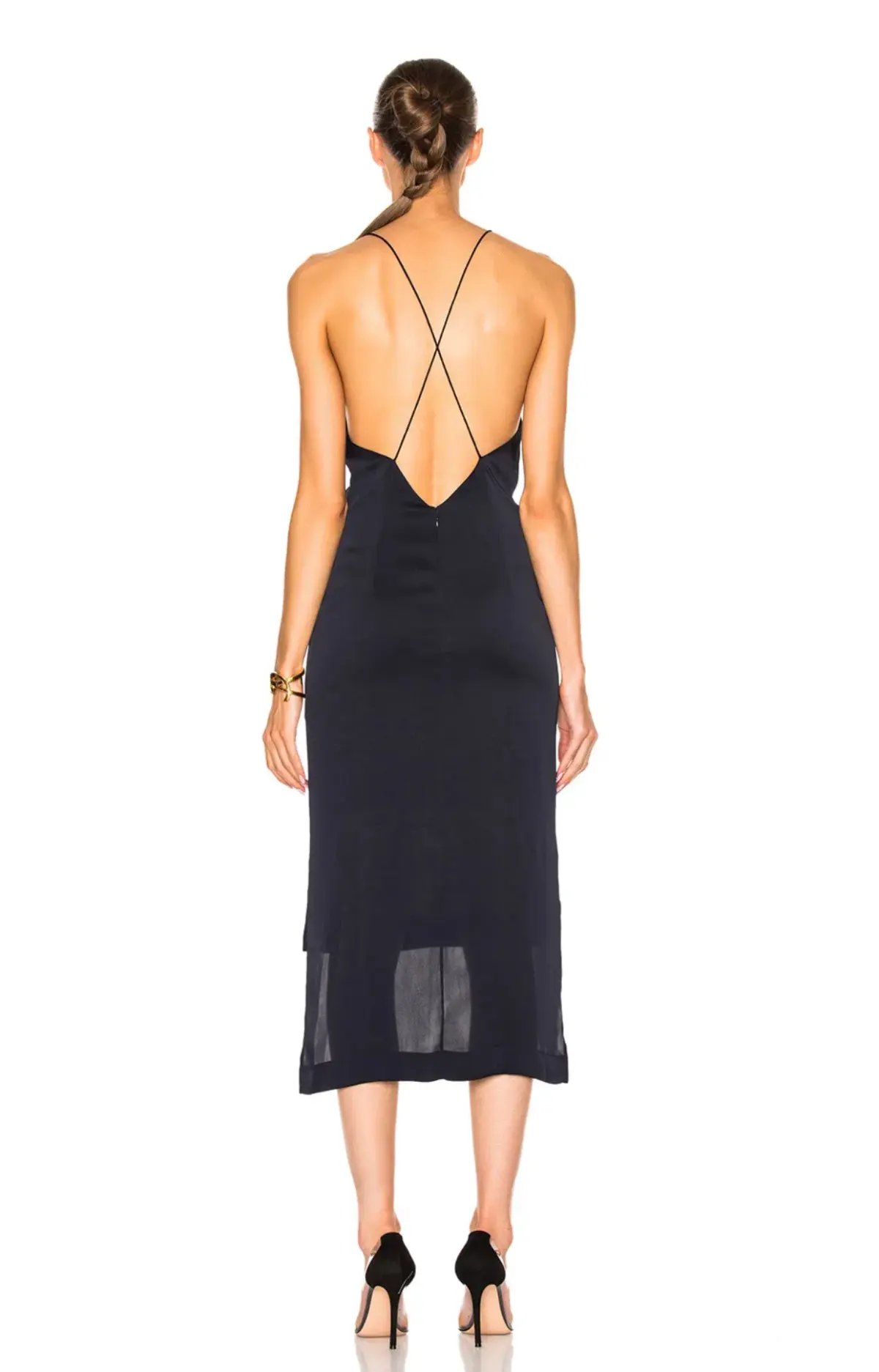 Dion Lee Fine Line Dress Black Size 12 photo 5