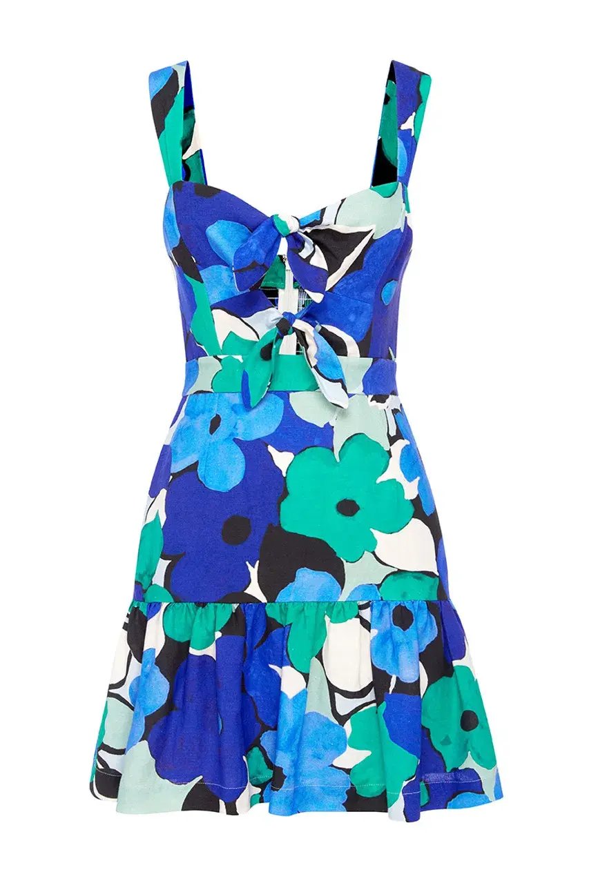 Rebecca Vallance Puglia Mini Dress Floral Size 10 photo 4
