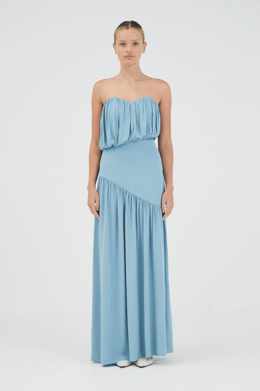Third Form Seraphic Strapless Maxi Dress - Aquatic photo 3