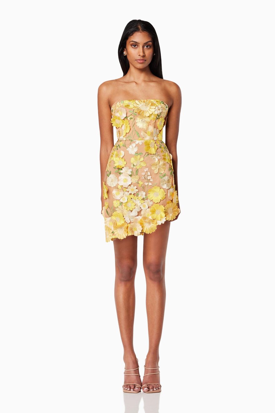 Elliatt New Age Dress - Yellow Multi photo 2