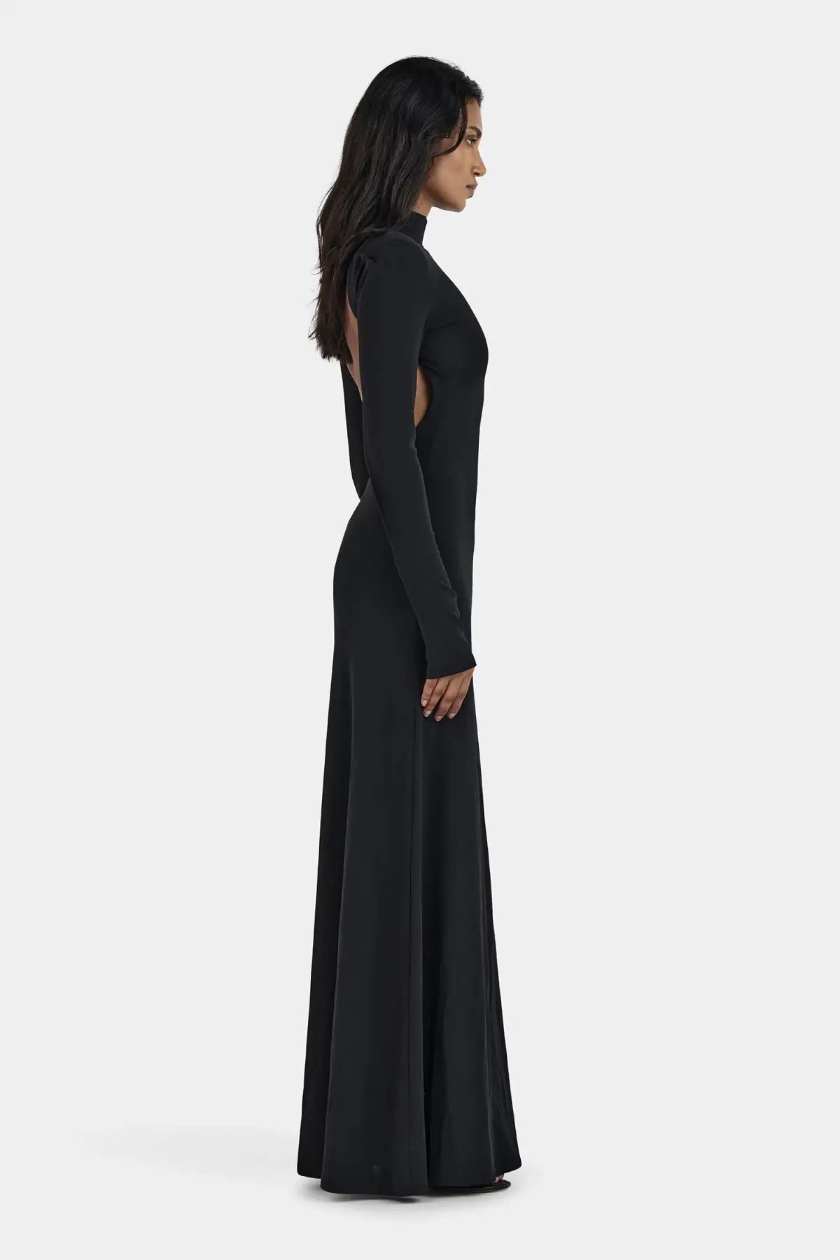 Hansen and Gretel Daphne Maxi Dress Black Size 10 photo 4