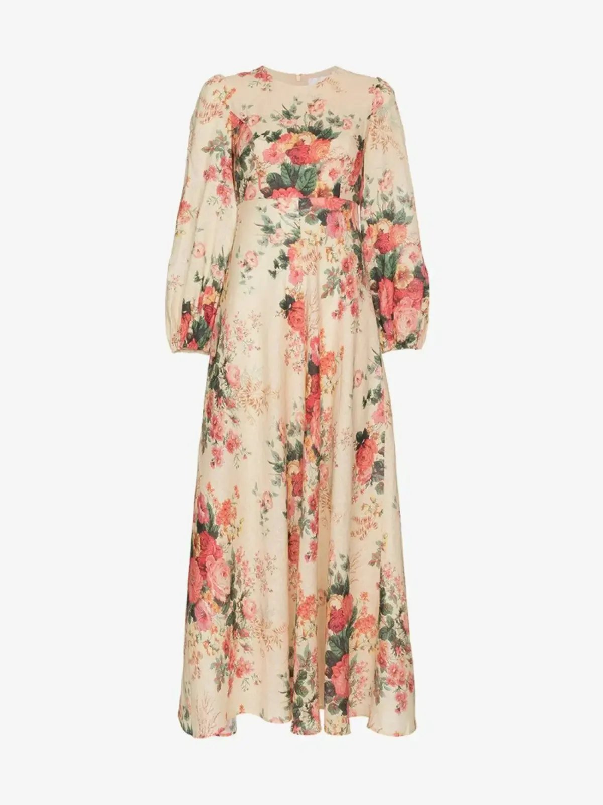 Zimmermann Laelia Linen Maxi Dress Floral Size 2 / AU 12 photo 4