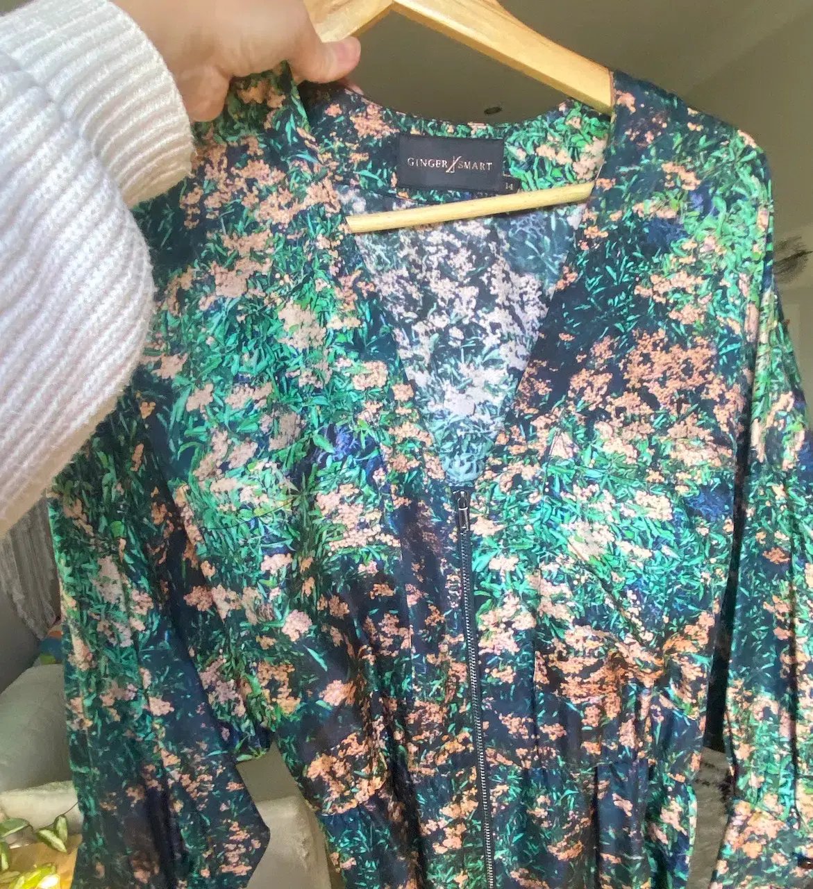 Ginger & Smart Jumpsuit Green Size AU 14 photo 5